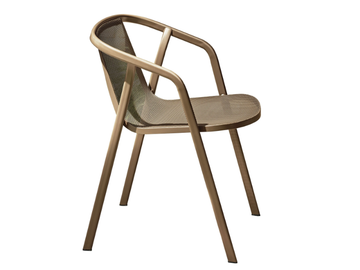 INES - Steel garden chair with armrests by Bontempi Casa - view 2